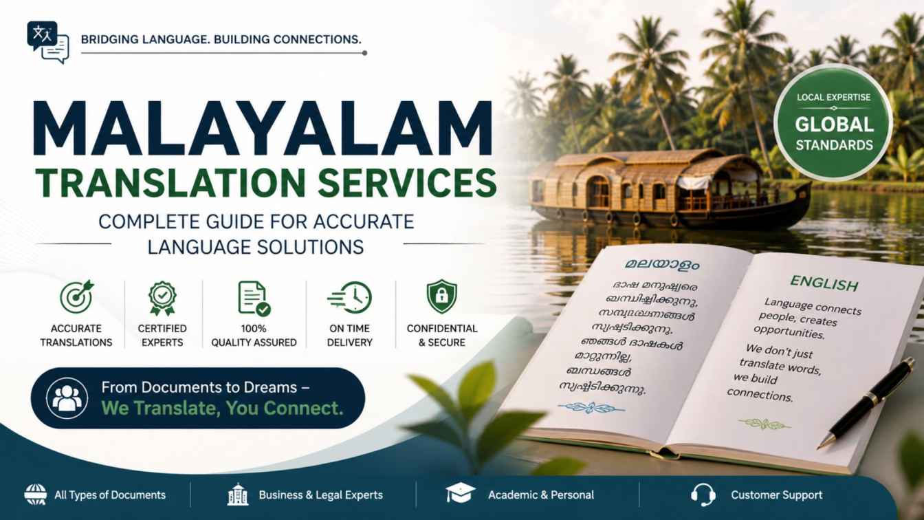 Malayalam Translation Services – Complete Guide for Accurate Language Solutions